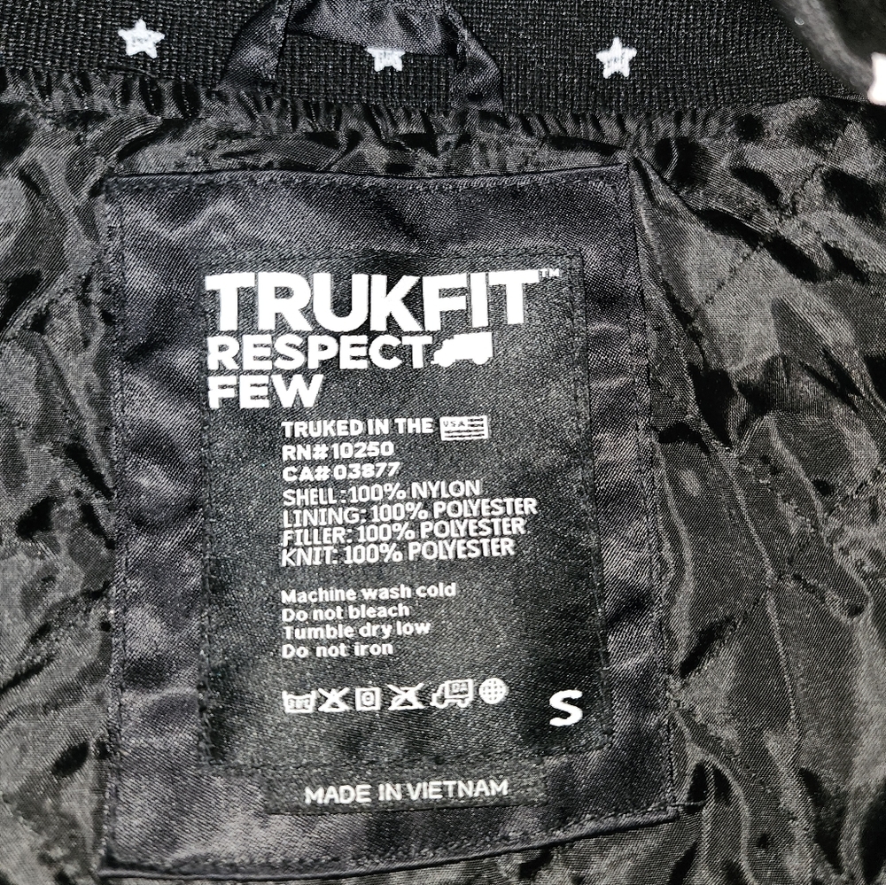 Trukfit Patches Varsity Bomber Jacket Size S - Picture 5 of 7